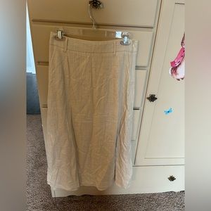 Nasty Gal lined linen midi skirt